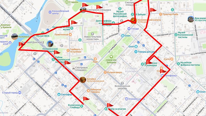 Маршрут путешествующего человека пройдет по Коломне